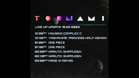 Toonami News Update Late October 2022 Schedules Announced