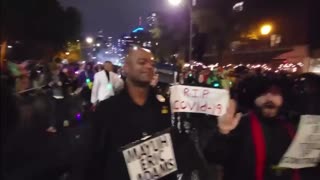 Anti-vax protesters chant ‘F–k Joe Biden’ at NYC Halloween parade