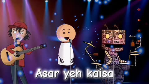 Rang Jo Lagyo - Atif Aslam (cartoon edition with lyrics)