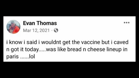 Pathetic beta male gets the vaccine, even after saying he wouldn't. He gets bell's palsy from it.