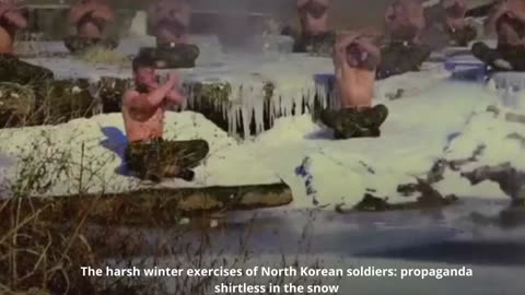 #The harsh winter exercises of North Korean soldiers: propaganda shirtless in the snow