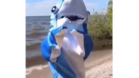 A happy shark
