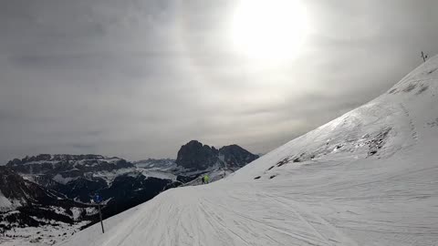 La Longia (Seceda-Ortisei), Val Gardena, Italian Dolomites - 9min of non-stop skiing