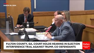 BREAKING: Trump's Lawyer Argues To Get Georgia Election Case Dismissed On 1st Amendment Grounds