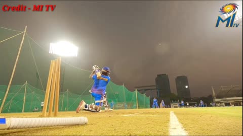 IPL 2022 Rohit Sharma helicopter shot || Mumbai Indians practice match || Rohit Sharma batting