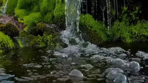 waterfall 🌊🩵 amazing view nature and water 💦