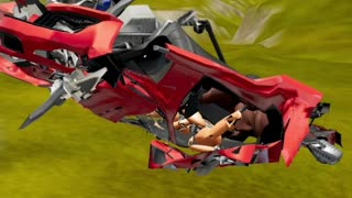 Jumping from a great height #3.3 #shorts #beamng #beamng_drive #beamng_drive_mods #beamng_crashes