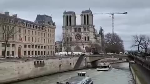 Paris is a beautiful view of the river and a light ride