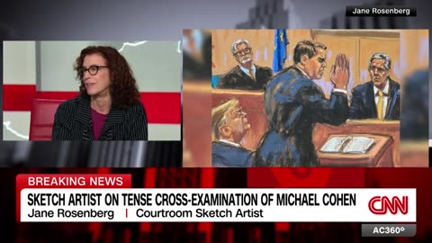 Sketch artist describes capturing tense moment between Michael Cohen and Trump attorney CNN News