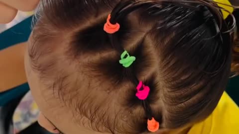 Cute 🥰 beautiful baby hair crossing