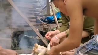 COOKING IN A PRIMITIVE WAY 😎👌 #Philippines #