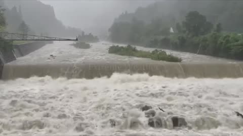 Footage of the worst typhoon in Japanese history! Typhoon Nanmadol devastates Kyushu!