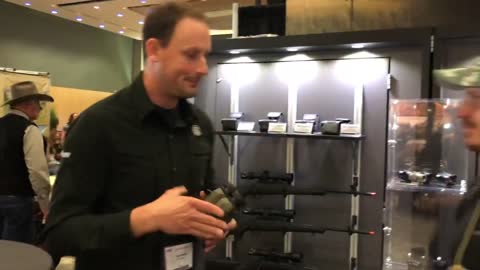 Sig Sauer’s BDX system including the new Kilo3000BDX rangefinding binoculars at the 2019 SCI show
