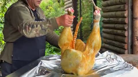 Cooking_A_Whole_Huge_Ostrich!_The_Recipe_Of_The_Dish_That_Everyone_Was_Waiting_For