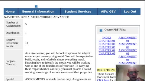 Summary of NAVEDTRA 14251A - Steel Worker (SW) Advanced