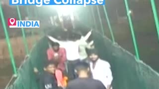 CCTV Footage Shows Gujarat Bridge Collapse in India Rumble shorts