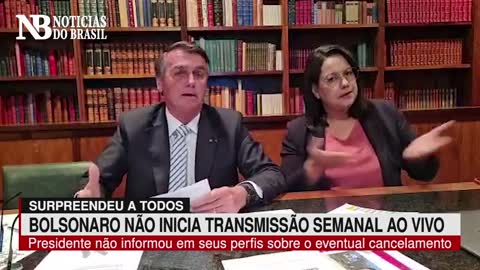 Bolsonaro surpreende e tradicional Live Semanal não é transmitida