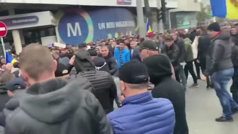 Protesters in Chisinau clashed with police