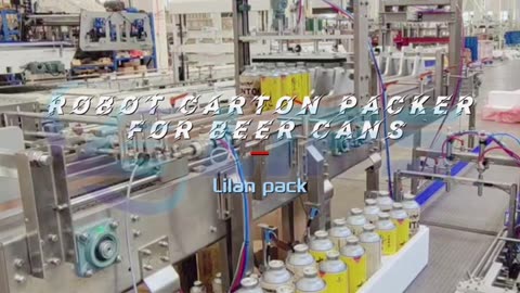Robot carton packer for beer cans #robotpacker#packer#machine#foryou#industrial