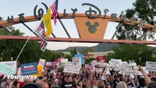Protestors Gather Outside Of Woke Disney In Response To Recent Leaks