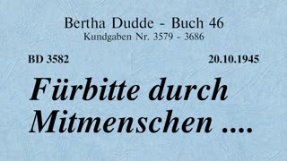 BD 3582 - FÜRBITTE DURCH MITMENSCHEN ....