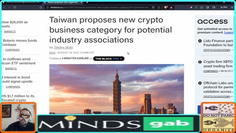 How Come Taiwan Gets it but Crypto Bros Don't?