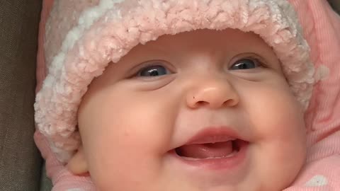 Cute baby's smile