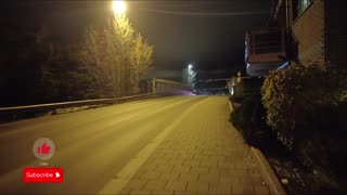 WALKTHROUGH AT NIGHT IN #MJØNDALEN #NORWAY - NO MUSIC - NO TALKING - 4K NATURE