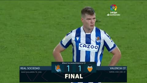 Resumen de Real Sociedad vs Valencia CF (1-1)