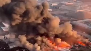 Massive fire, manufacturing facility, in Chicago