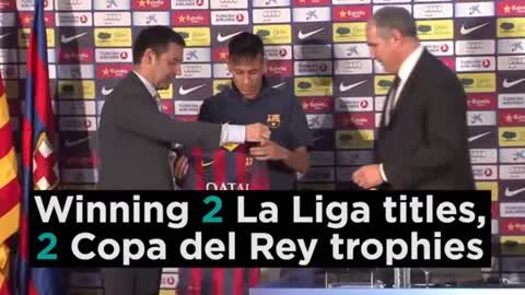 Neymar extends Barcelona contract until 2021