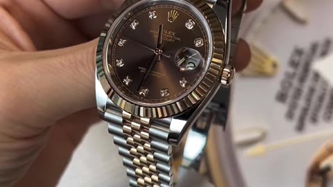 *Rolex DateJust Chocolate Brown* 💯