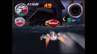 Hydro Thunder (Actual N64 Capture) - Ship Graveyard