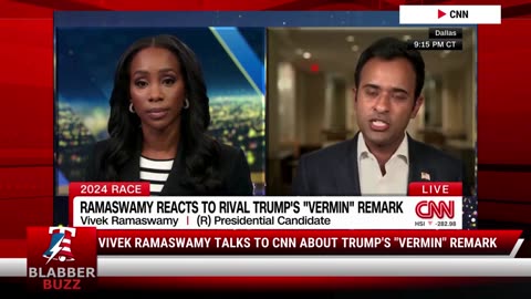 Vivek Ramaswamy Talks To CNN About Trump's "Vermin" Remark