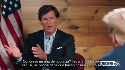 Donald Trump entrevistado por Tucker Carlson en español (subtítulos)