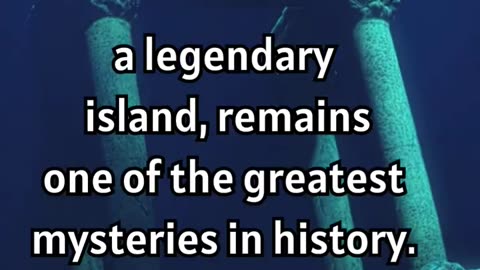 The Atlantis Greatest Mystery in History 🏝️🔍