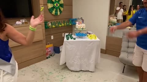 Birthday Girl Knocks Over Cake