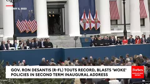 DeSantis Delivers Fiery Second Term Inaugural Address Blasting Biden, Wokeness | Full Remarks