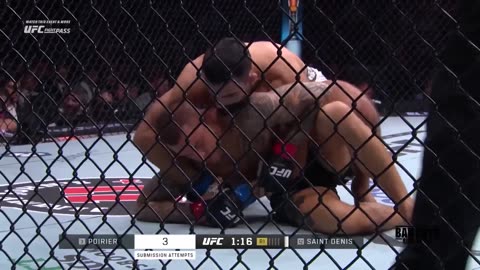 😱 Dustin Poirier's High-Stakes Guillotine Choke Attempt - Will He Tap Out? 👍 Like 💬 Comment 📢