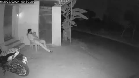 Real Ghost in Cctv Camera