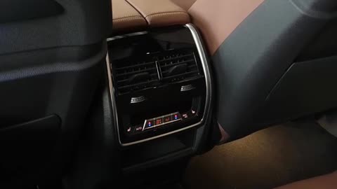Display Of The Back Seat Of The New BMW