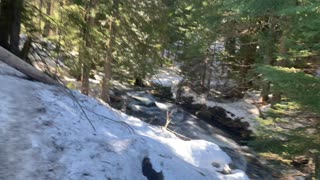 Exploring the River Wonderland in Winter – Tamanawas Falls – Mount Hood – Oregon – 4K