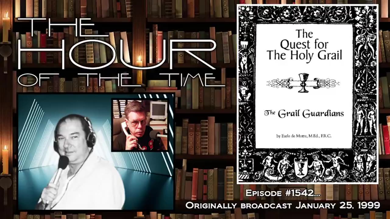 THE HOUR OF THE TIME 1542 THE QUEST FOR THE HOLY GRAIL OLD LIBRARY BOOKS
