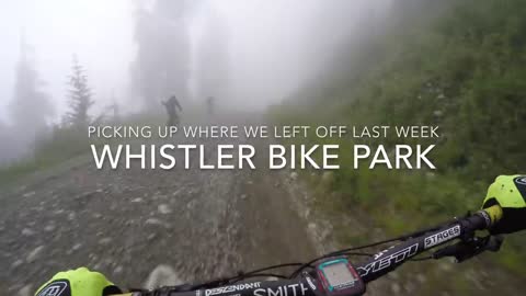 Mountain Biking the lower Whistler Bike Park