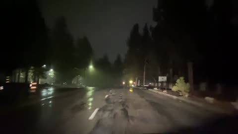 Heaviest Part Of The Storm In Big Bear Lake,CA | Dashcam Footage #dashcam