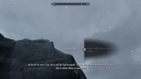 The Elder Scrolls V: Skyrim- hey are we speaking or....