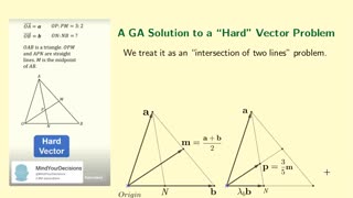 A Simple Geometric Algebra Solution to a "Hard" Vector Problem