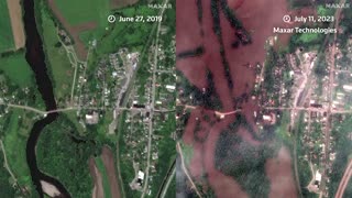 Satellite images show before and after US floods