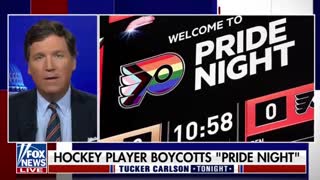 Tucker Carlson praises the NHL hockey player who refused to wear a rainbow jersey