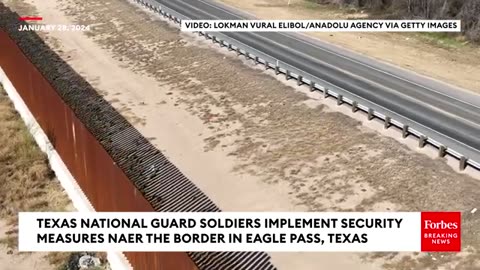 Texas National Guard Soldiers Implement Security Measures Near The Border